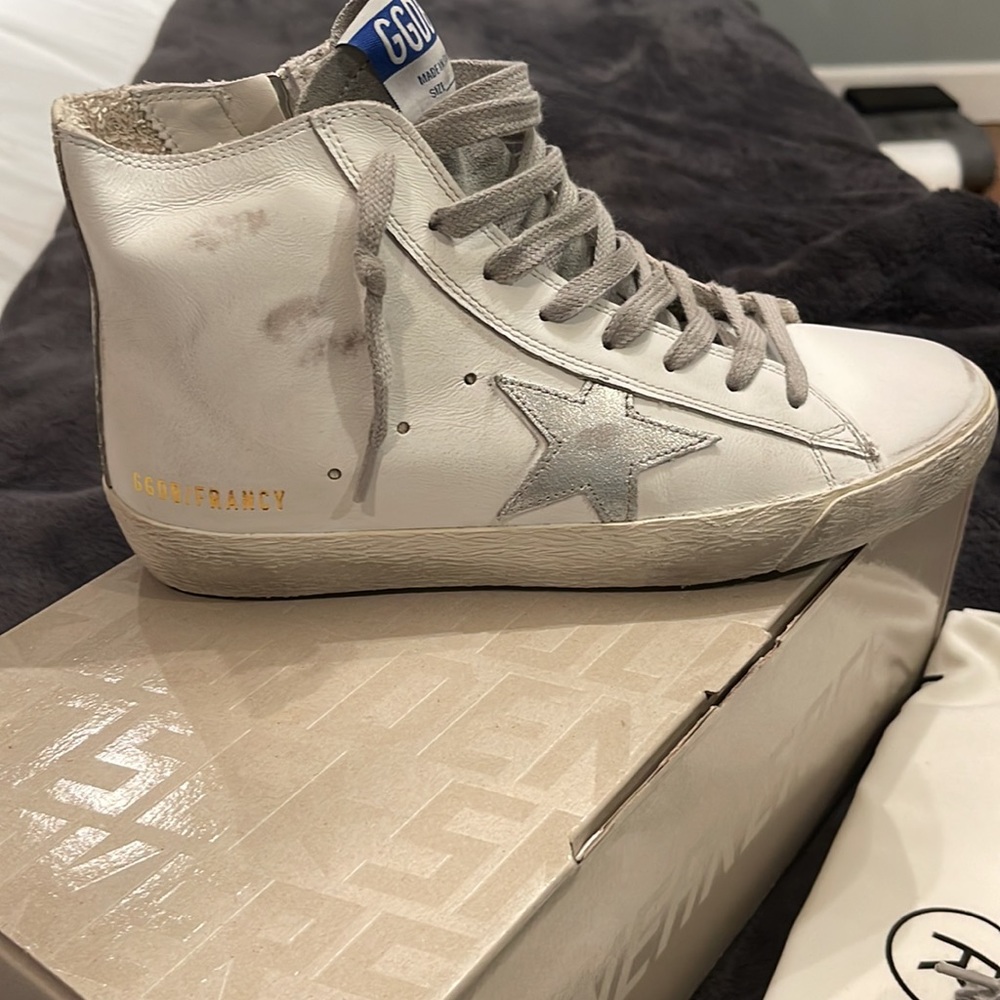 Brand new Golden Goose high tops. Size 37…fits big…more like a 7.5. - Picture 2 of 6